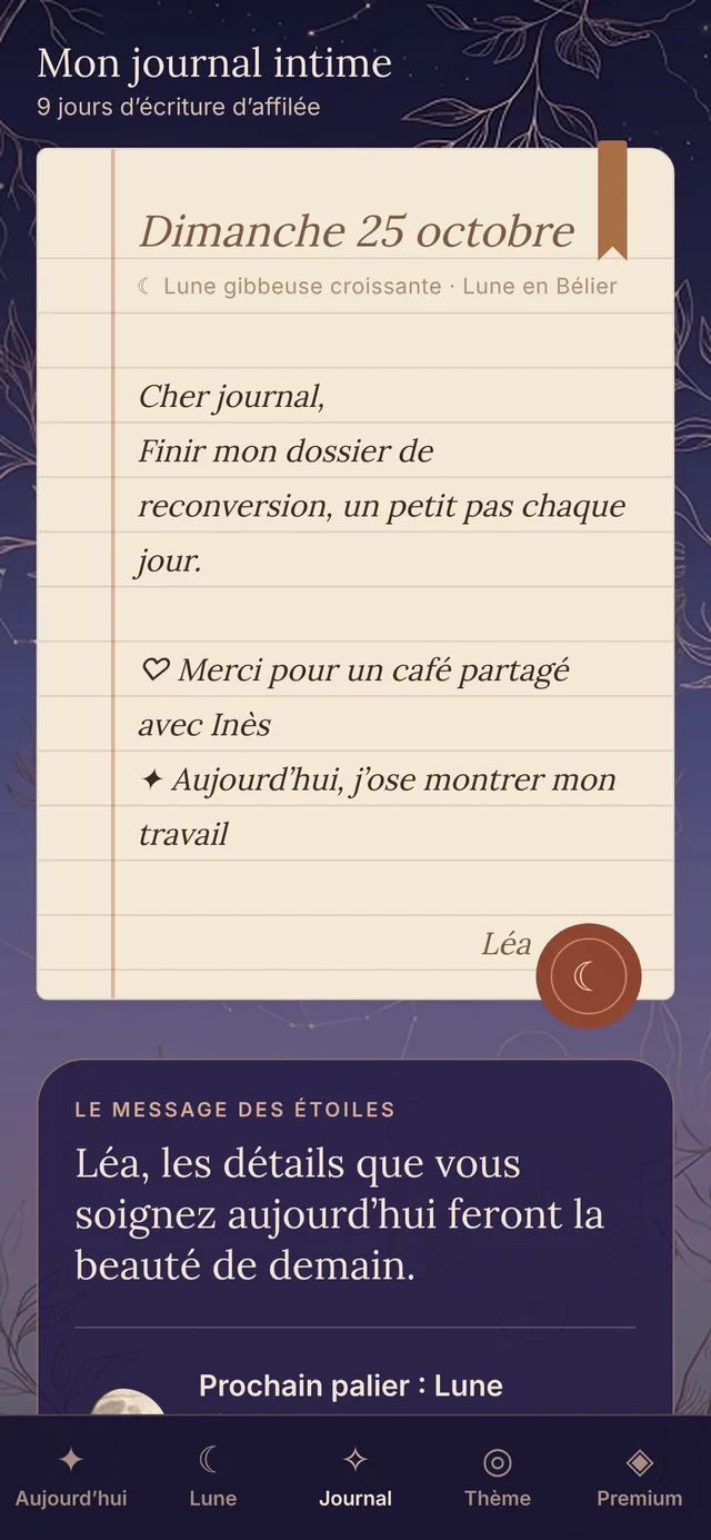 Écran Un espace rien qu’à vous, pour prendre soin de vous